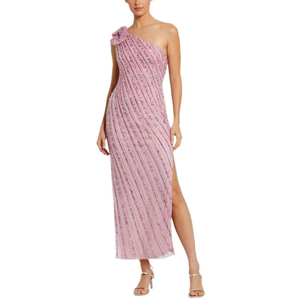 Mac Duggal Womens Mesh Gown